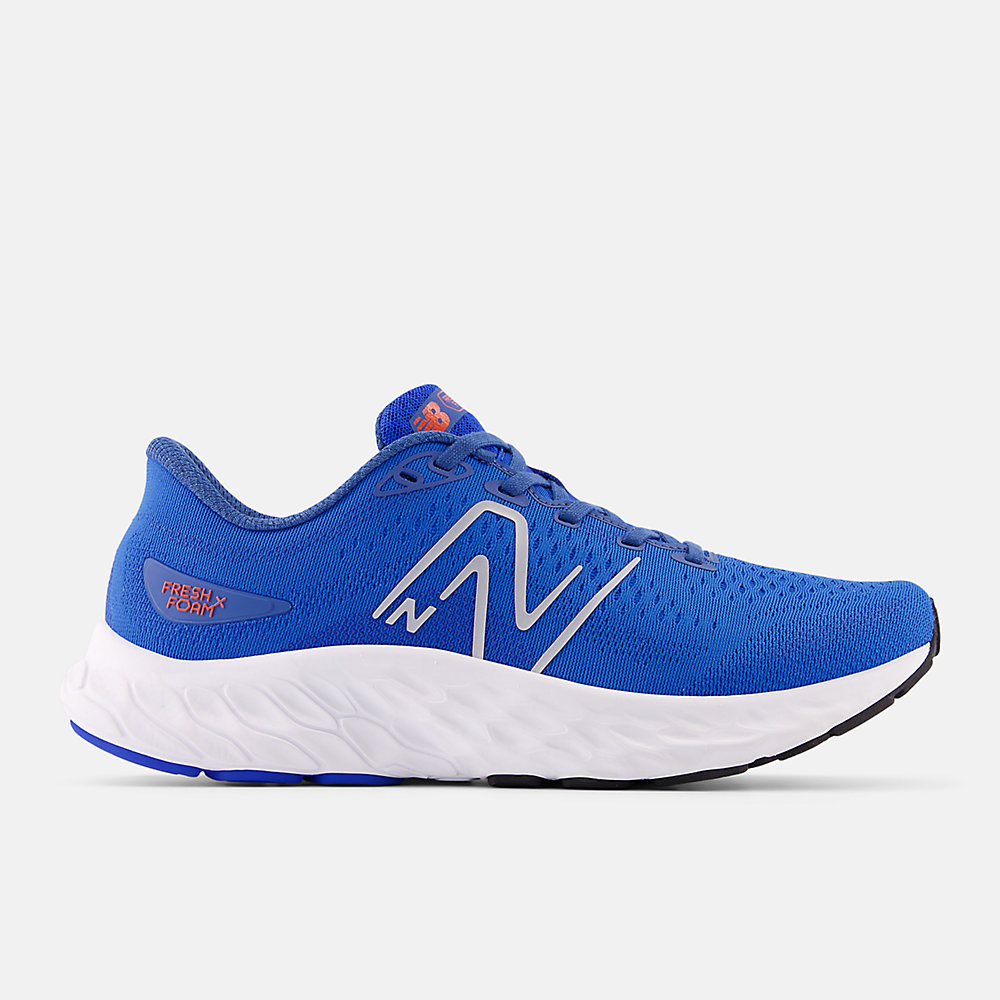 New Balance Fresh Foam Evoz ST Shoes Blue Oasis with Blue Agate and Neo Flame